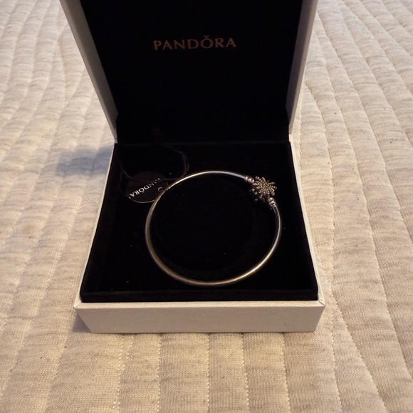 Pandora Jewelry - Pandora Silver Bracelet with Snowflake Clasp